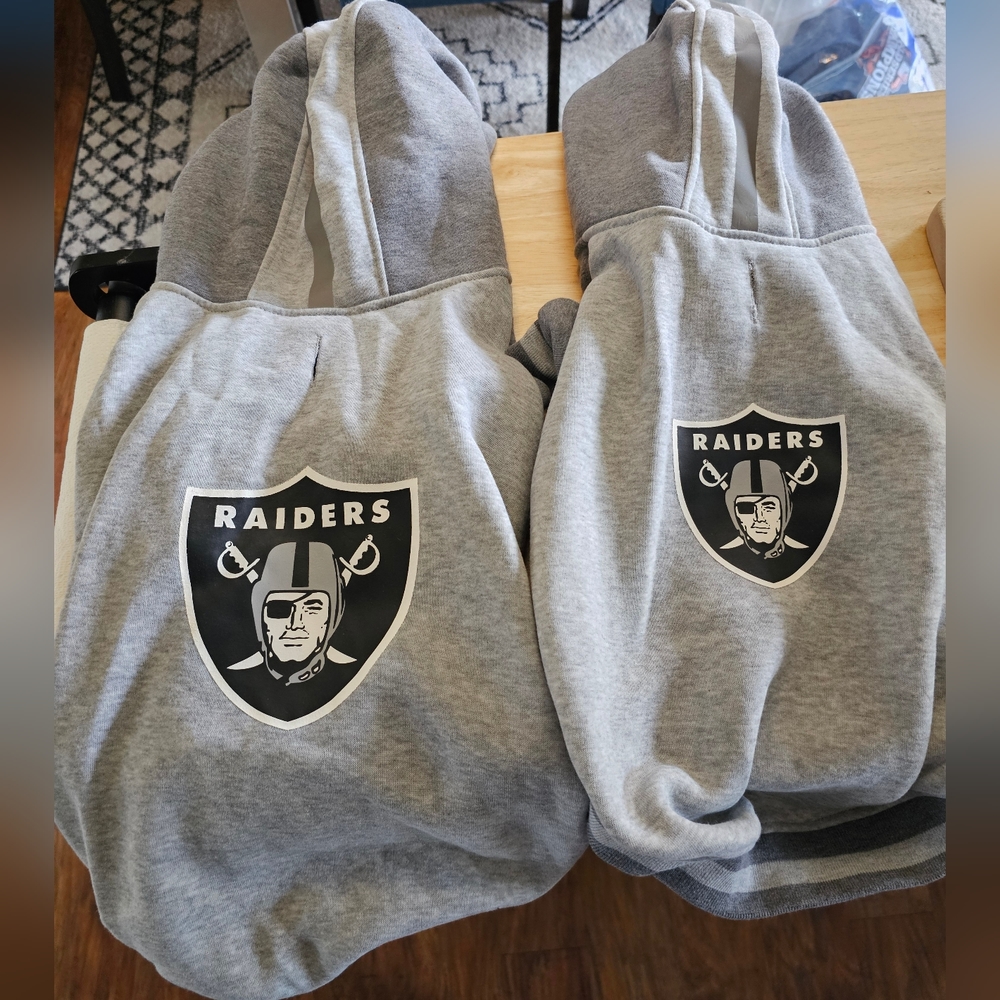 Reflective Las Vegas Raider dog hoodies
